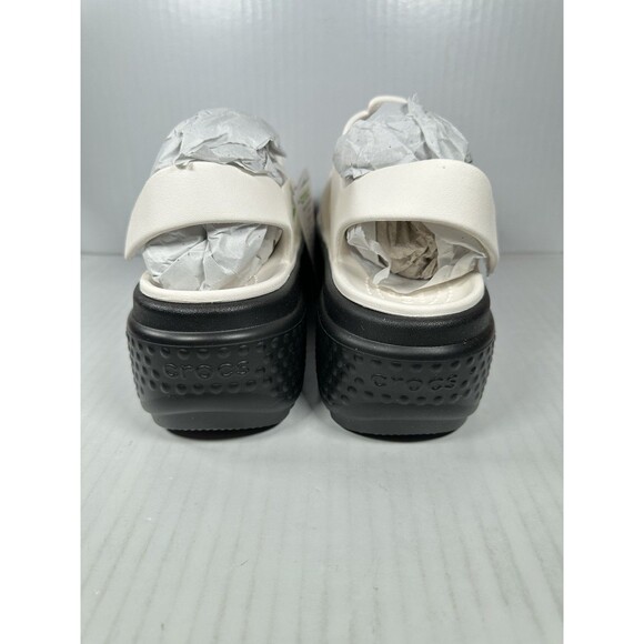 Size 7 Womens Crocs Stomp Fisherman Sandal Chalk White 209938-0WV Unisex NEW - Picture 5 of 8